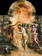 El Greco The Baptism of Christ oil painting on canvas